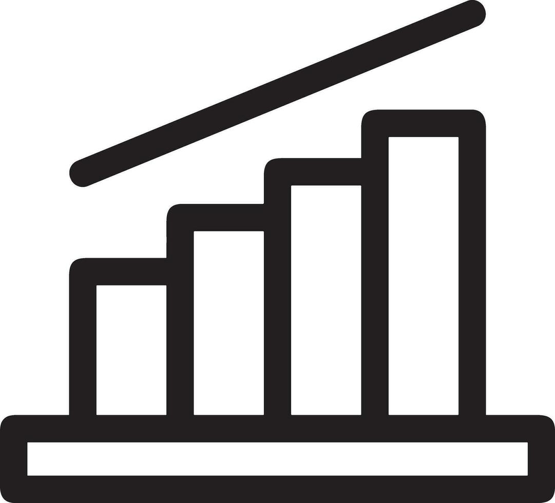 Growth business icon symbol vector image. Illustration of the progress outline infographic strategy  development design image