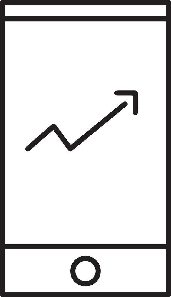 Growth business icon symbol vector image. Illustration of the progress outline infographic strategy  development design image