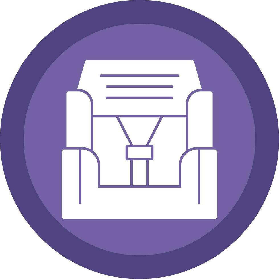 Car seat Vector Icon Design