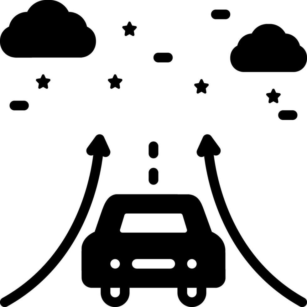 solid icon for impossible vector