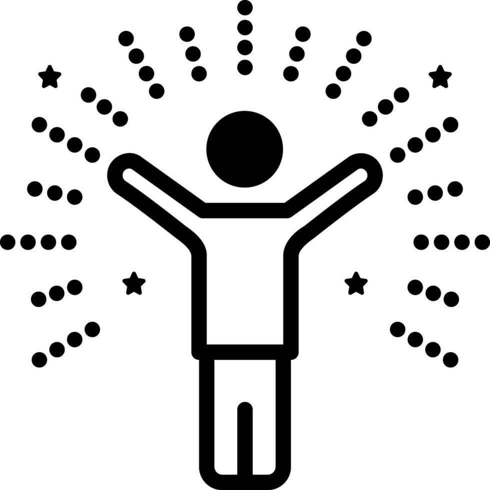 solid icon for beings vector