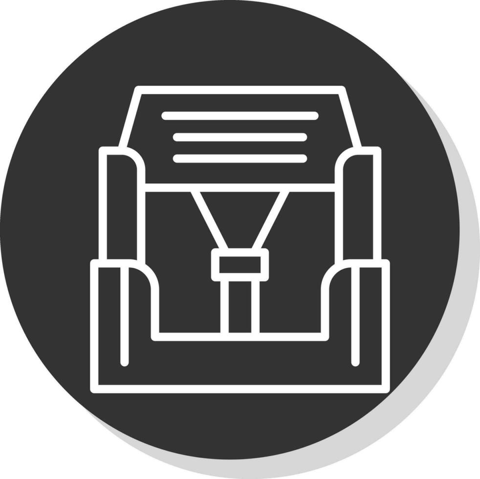 Car seat Vector Icon Design