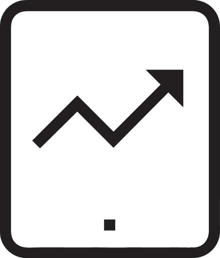 Growth business icon symbol vector image. Illustration of the progress outline infographic strategy  development design image