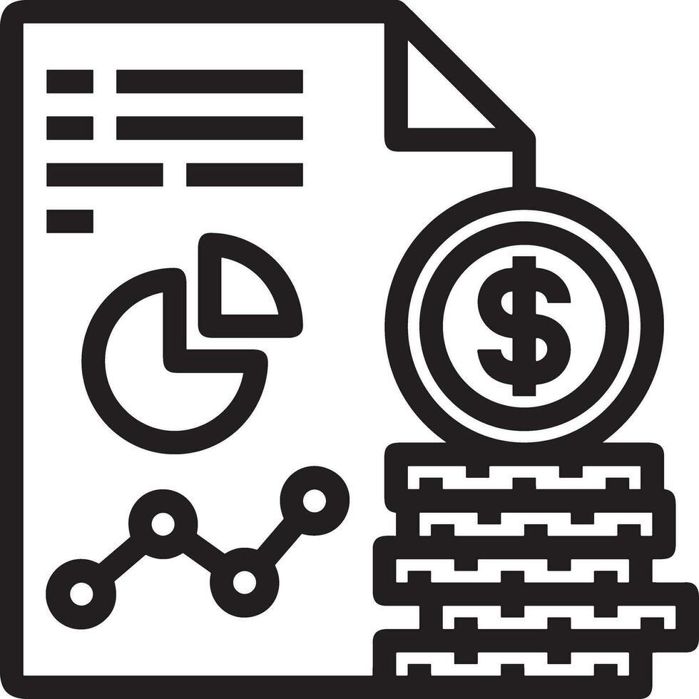 Growth business icon symbol vector image. Illustration of the progress outline infographic strategy  development design image