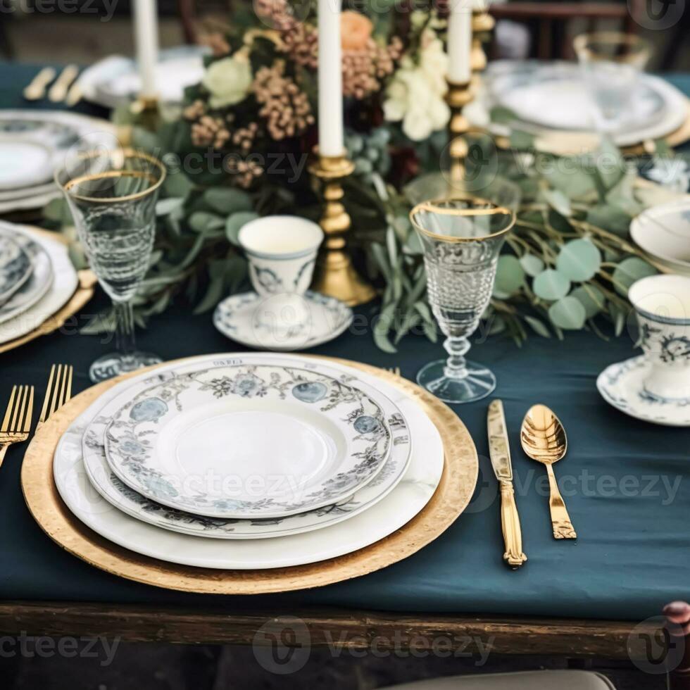 Formal dinner set top