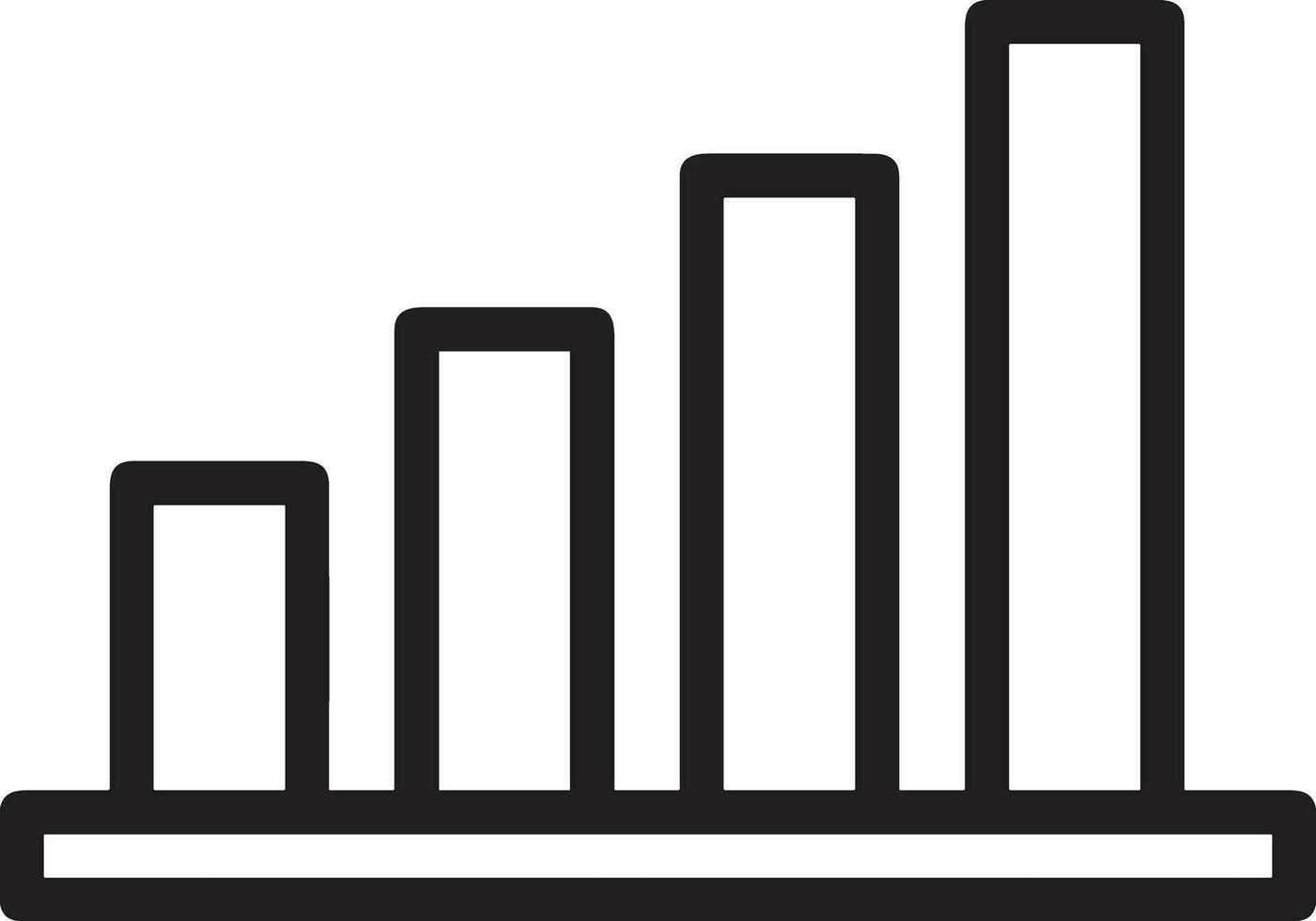 Growth business icon symbol vector image. Illustration of the progress outline infographic strategy  development design image