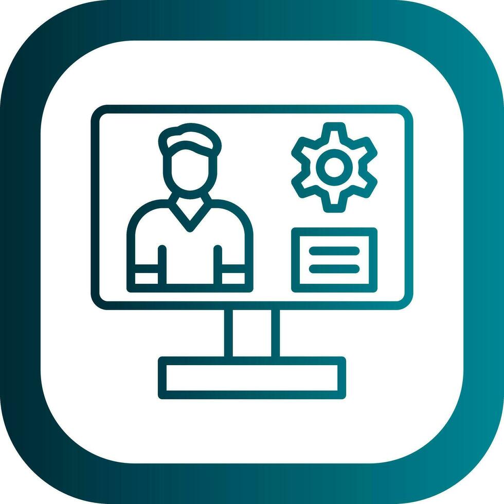 Content management system Vector Icon Design