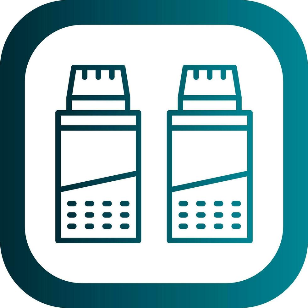 Salt and pepper Vector Icon Design
