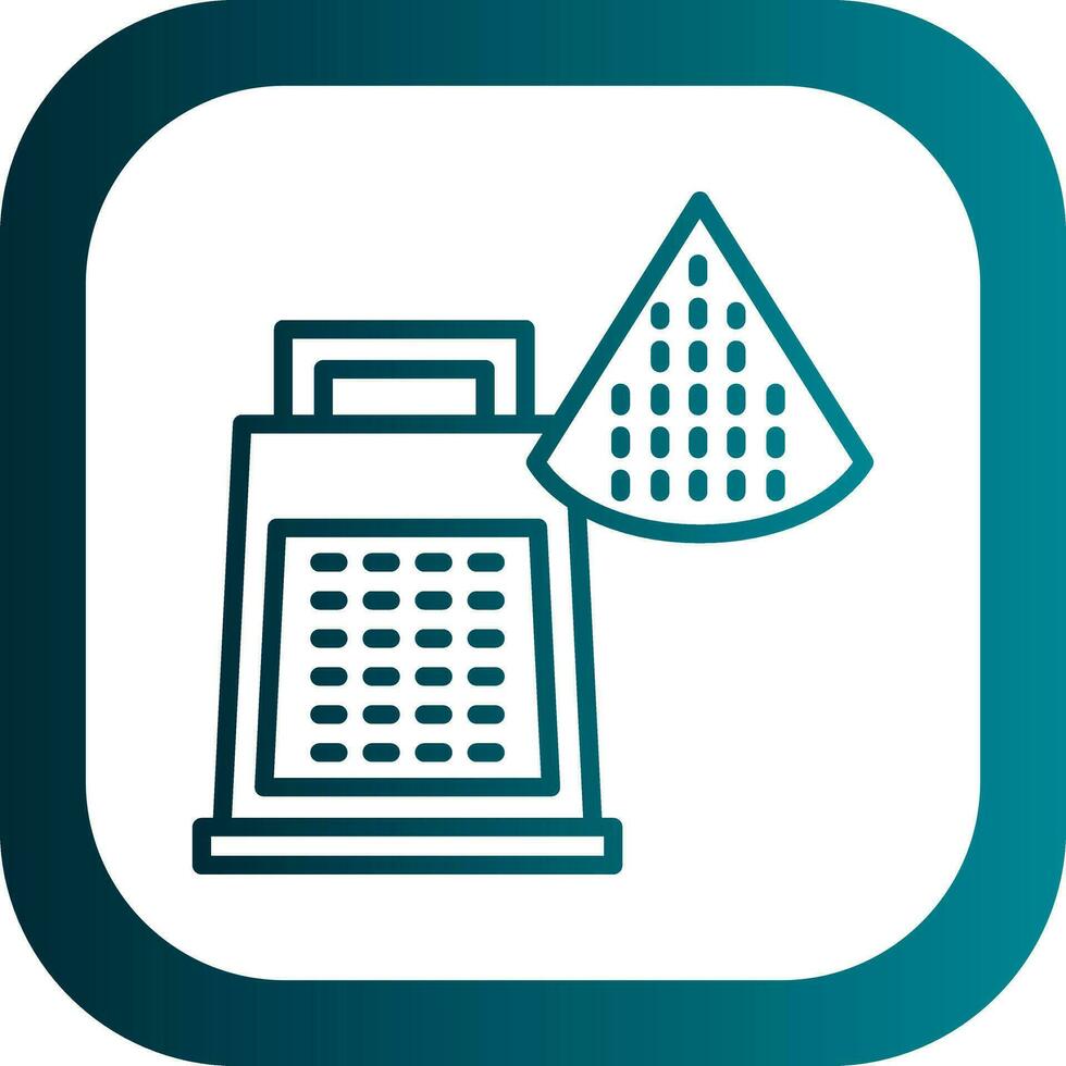 Cheese grater Vector Icon Design