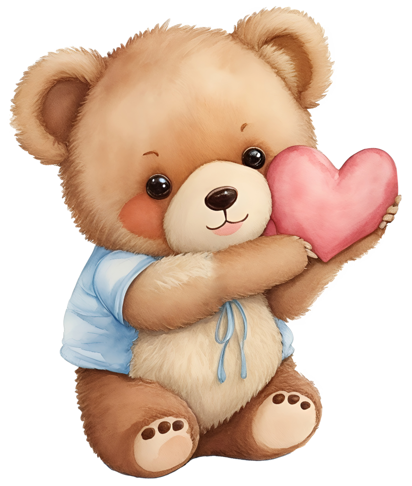Cute teddy bear with heart in hand. AI Genrative 29197714 PNG Cute teddy bear with heart in hand. AI Genrative 29197714 PNG