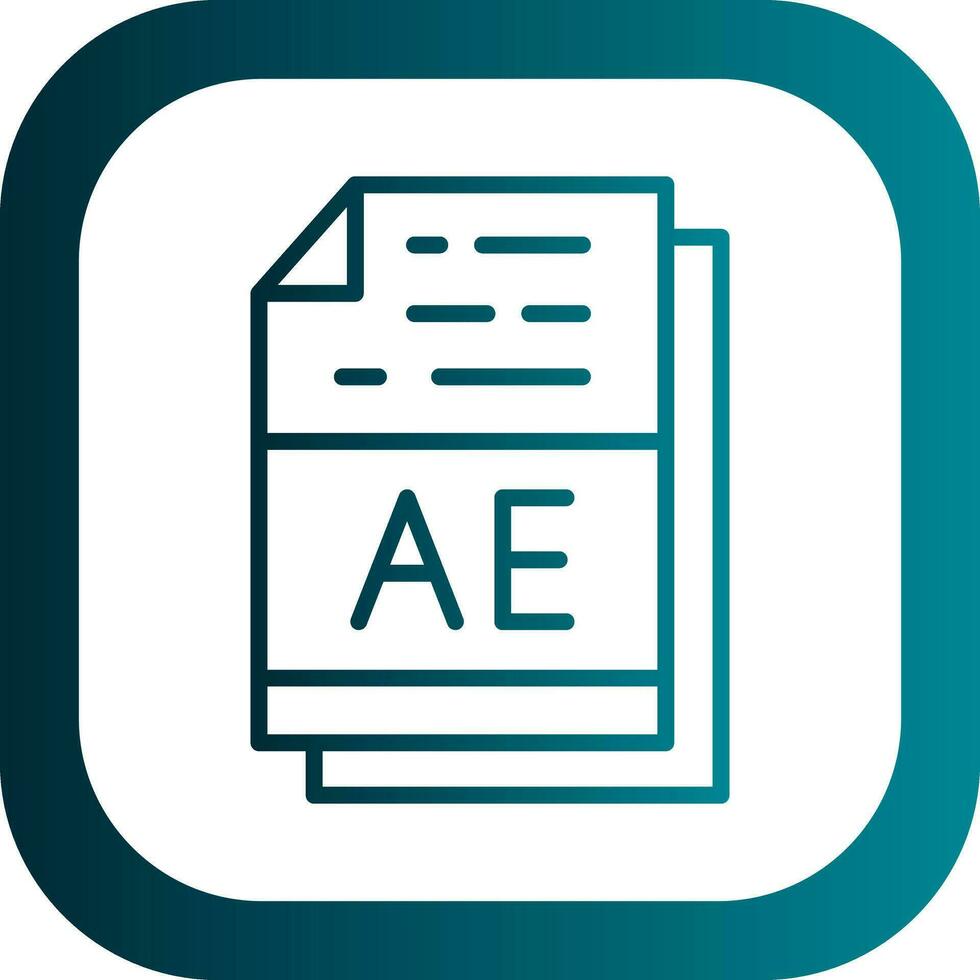 ae vector icono diseño