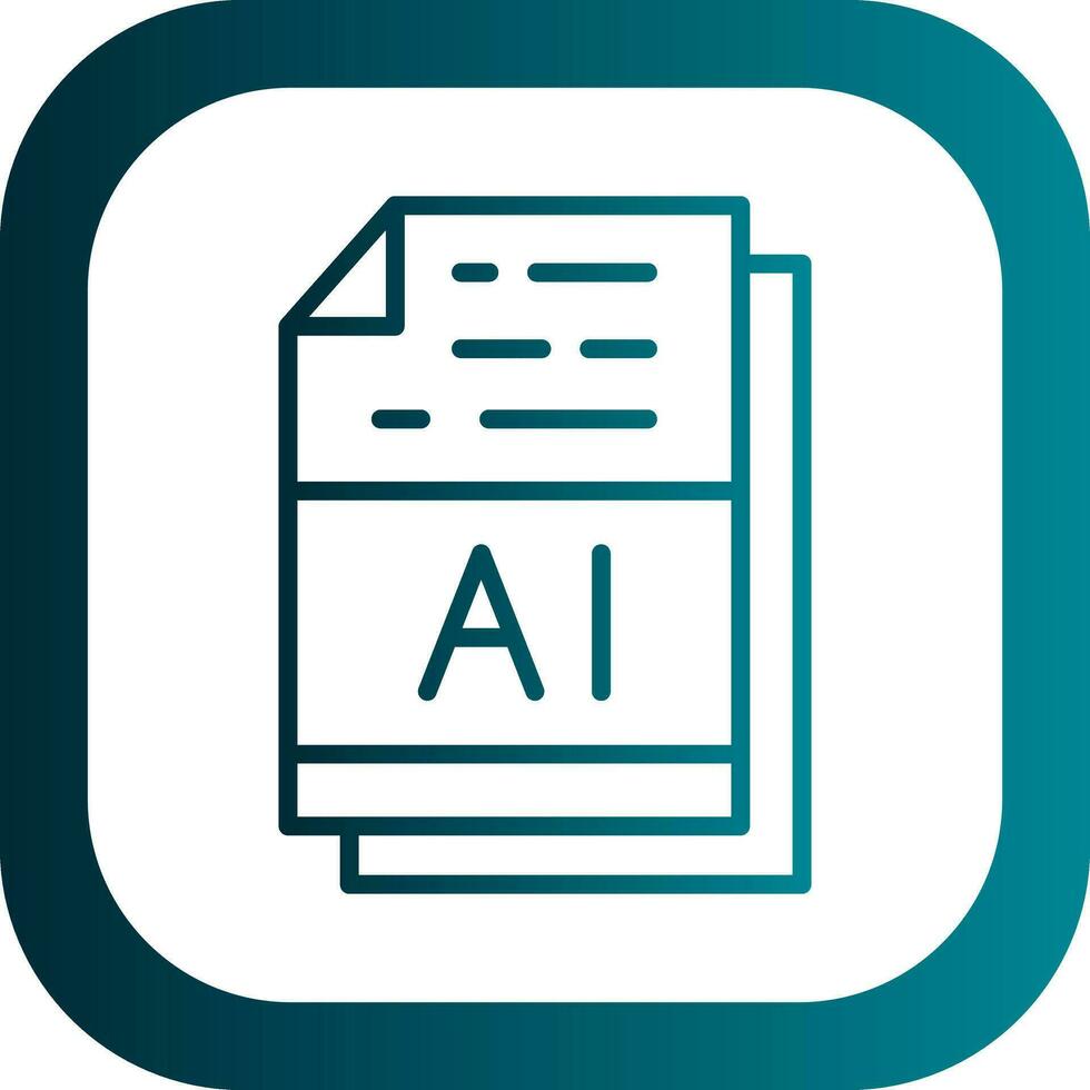 AI File Format Vector Icon Design