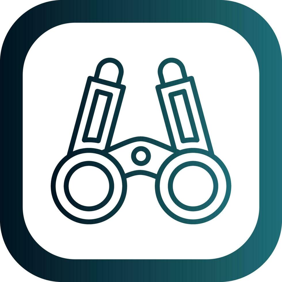 Binoculars Vector Icon Design