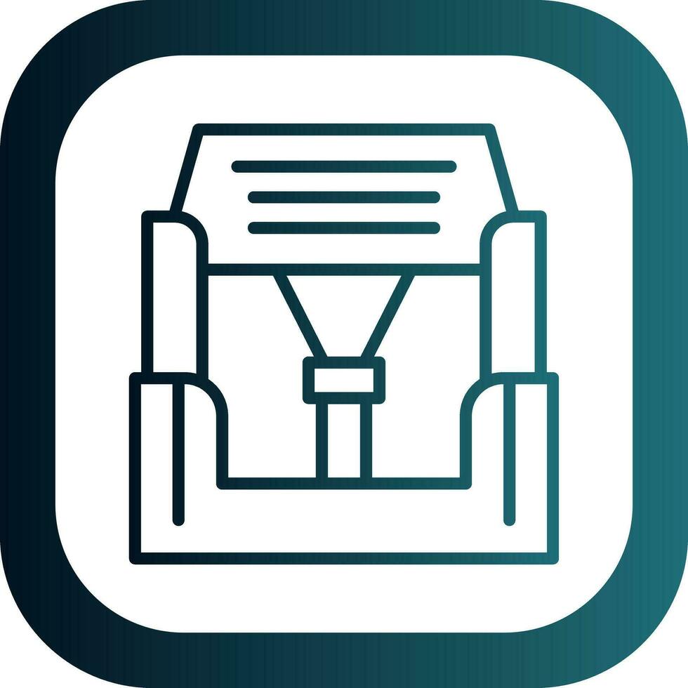 Car seat Vector Icon Design