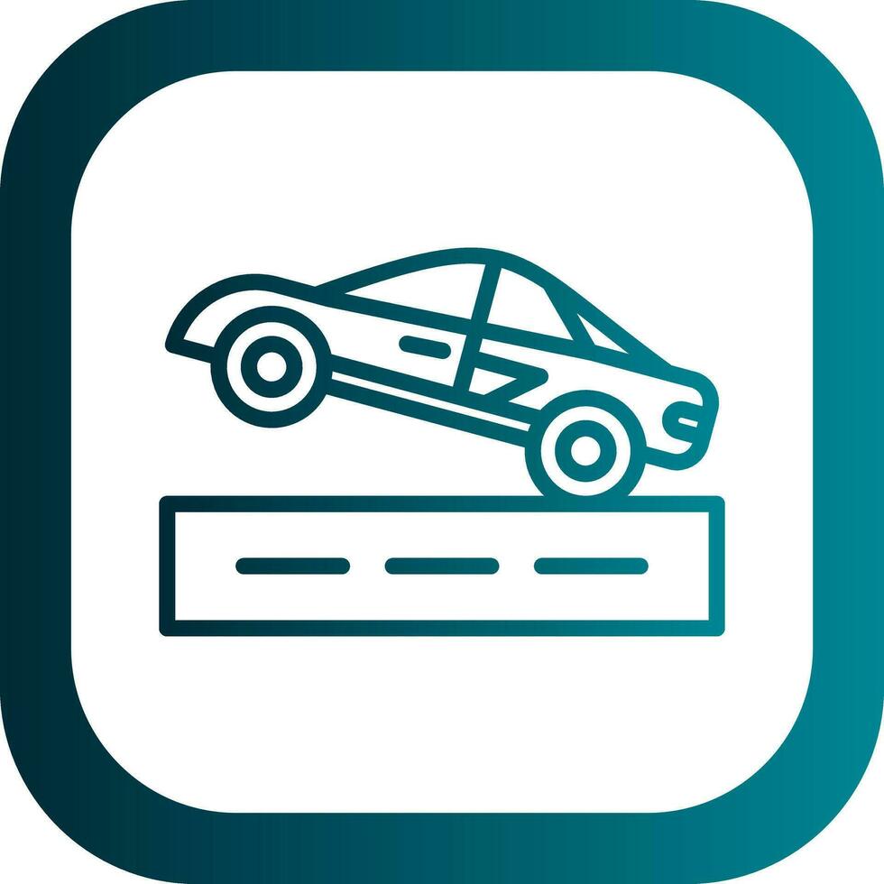 Drag racing Vector Icon Design