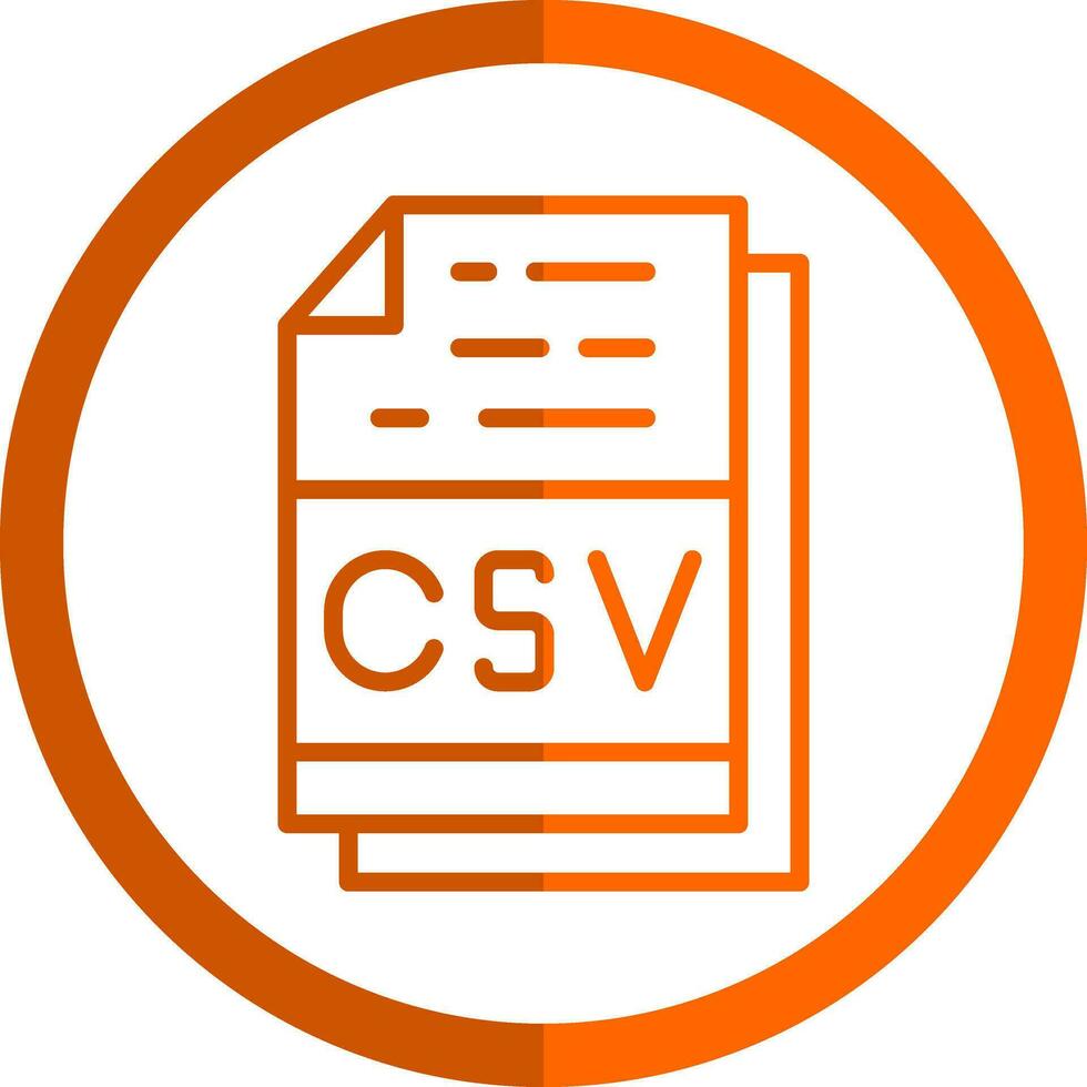 Csv File Format Vector Icon Design