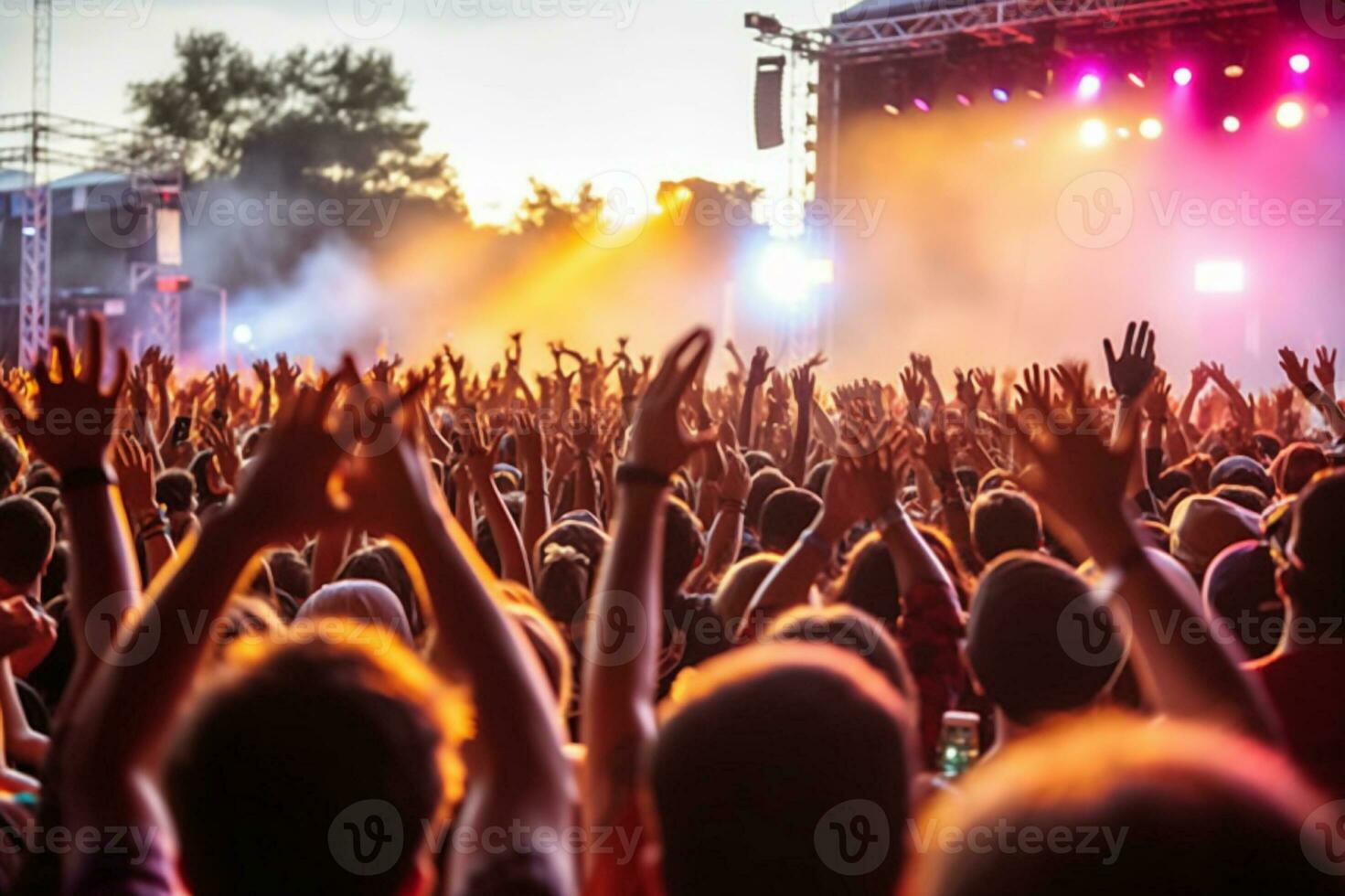 generativo ai. verano música festival el último celebracion de música y comunidad. foto