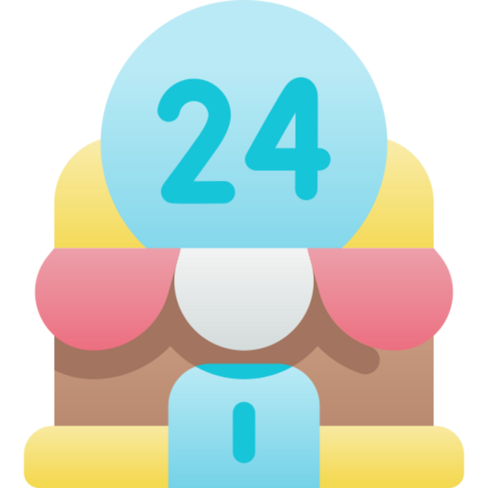 24 hours icon design png