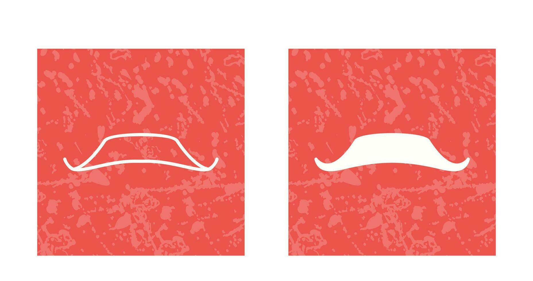 moustache Line Icon vector