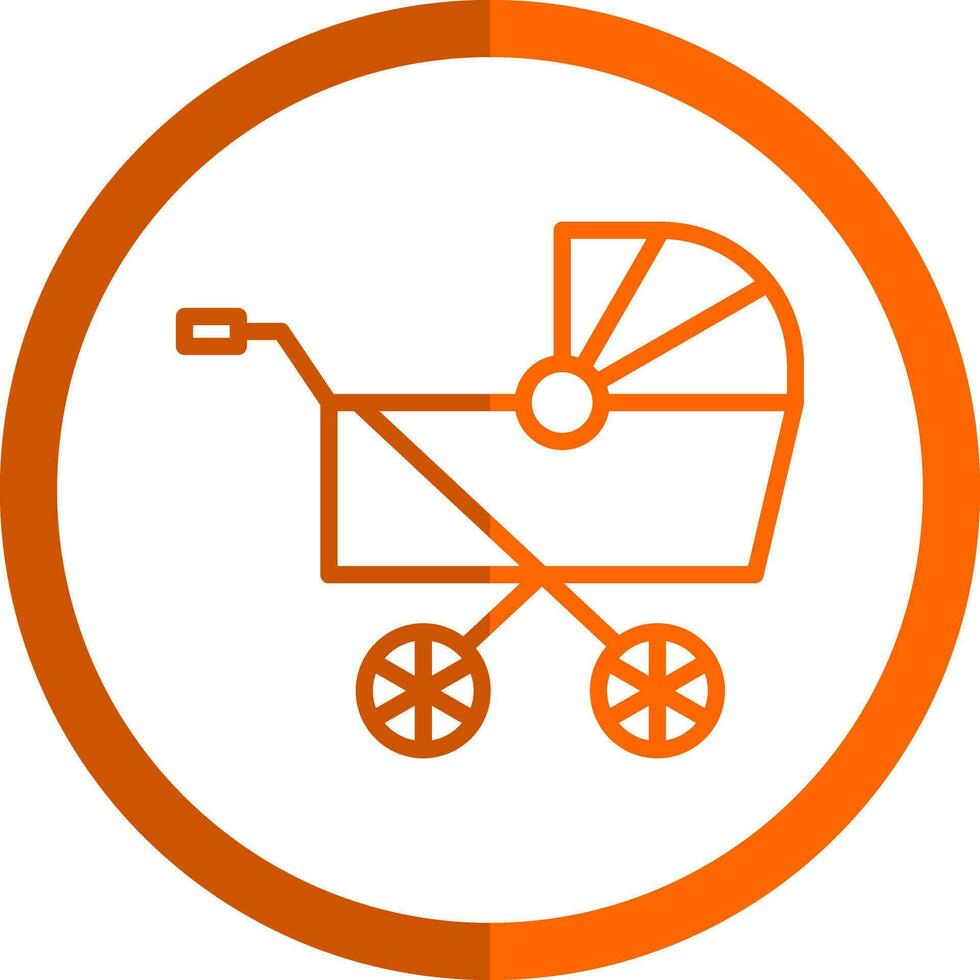 Pram Vector Icon Design