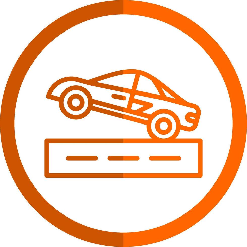 Drag racing Vector Icon Design