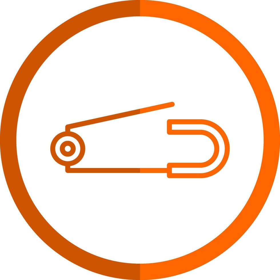 Safety pin Vector Icon Design