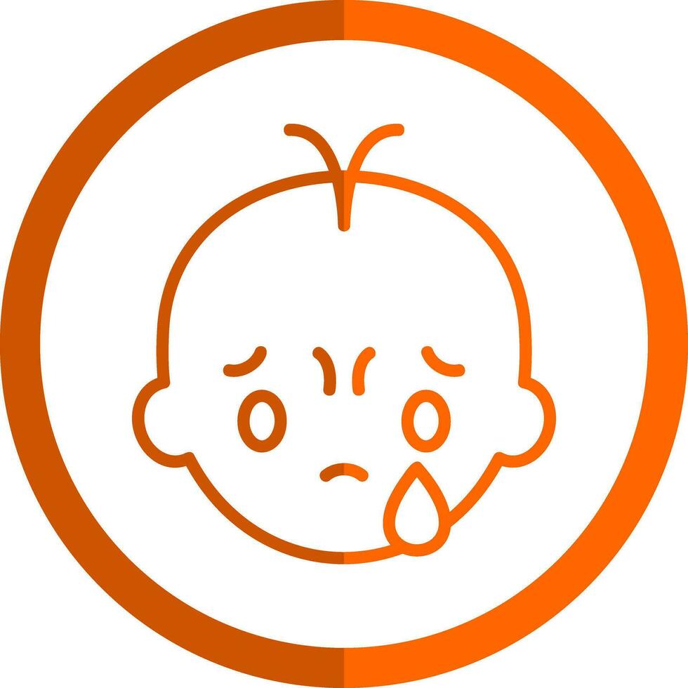 Crying Vector Icon Design