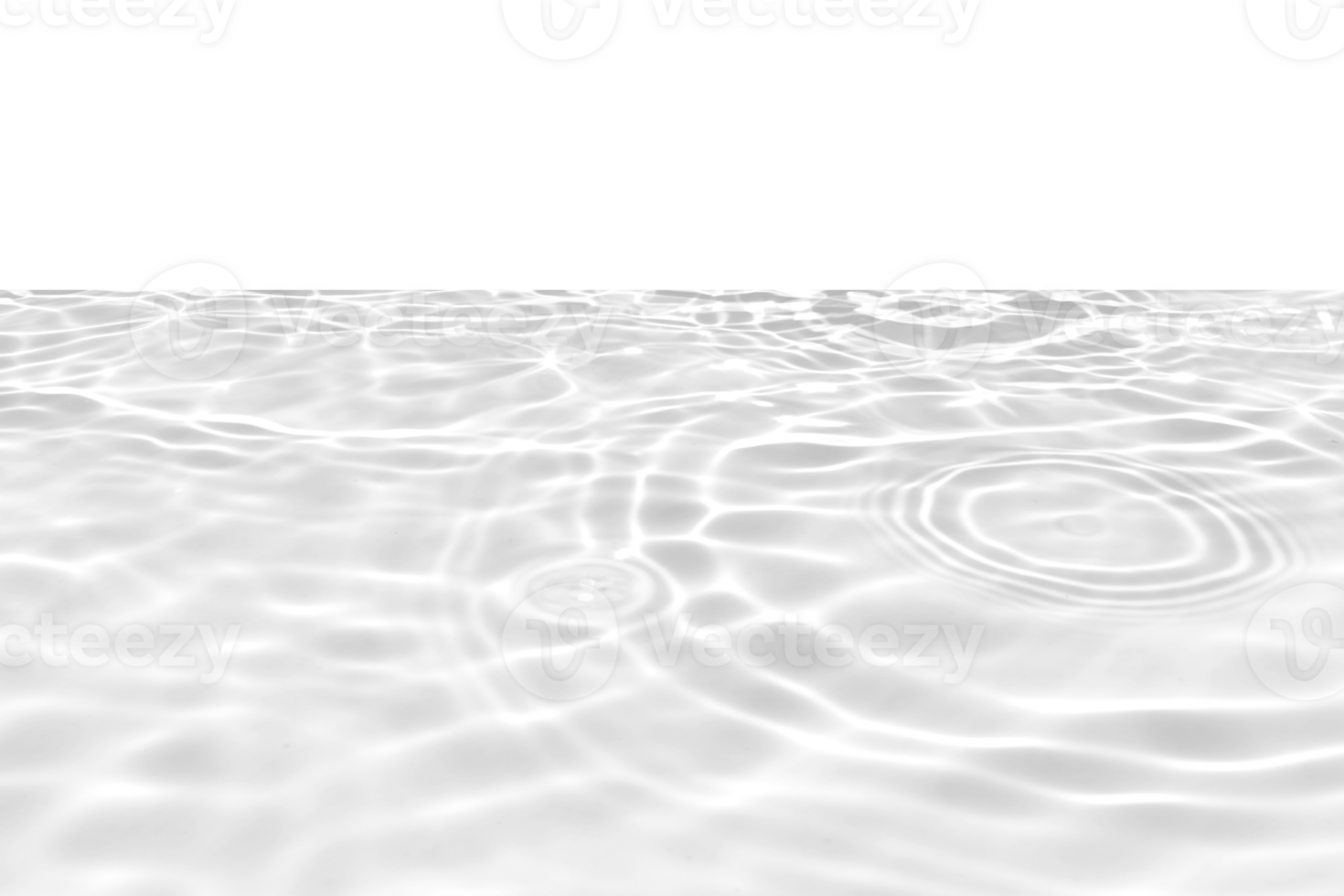Defocus blurred transparent white colored clear calm water surface texture with splashes reflection. Trendy abstract nature background. Water waves in sunlight with copy space. Blue watercolor shine. png