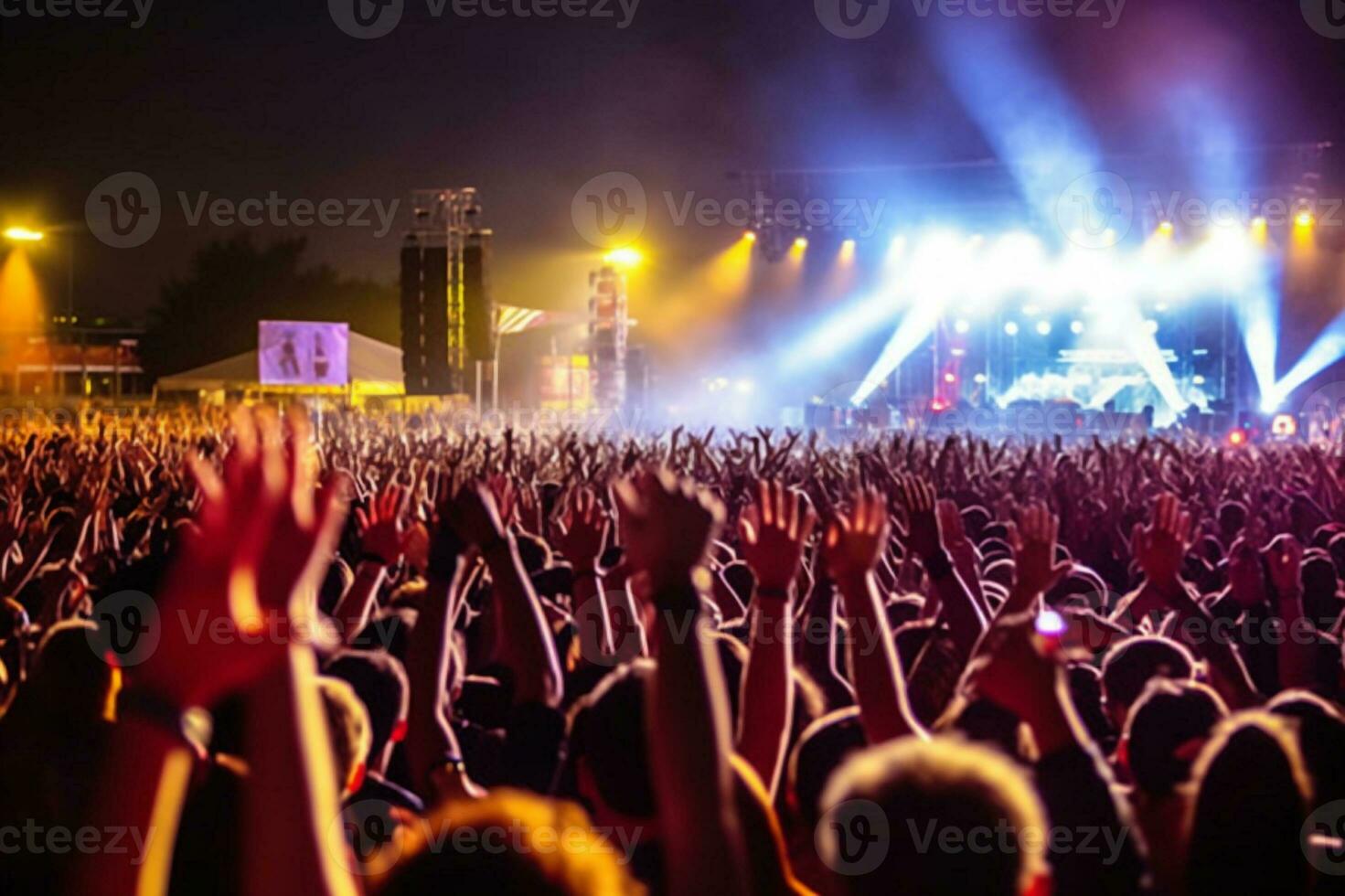 generativo ai. verano música festival el último celebracion de música y comunidad foto