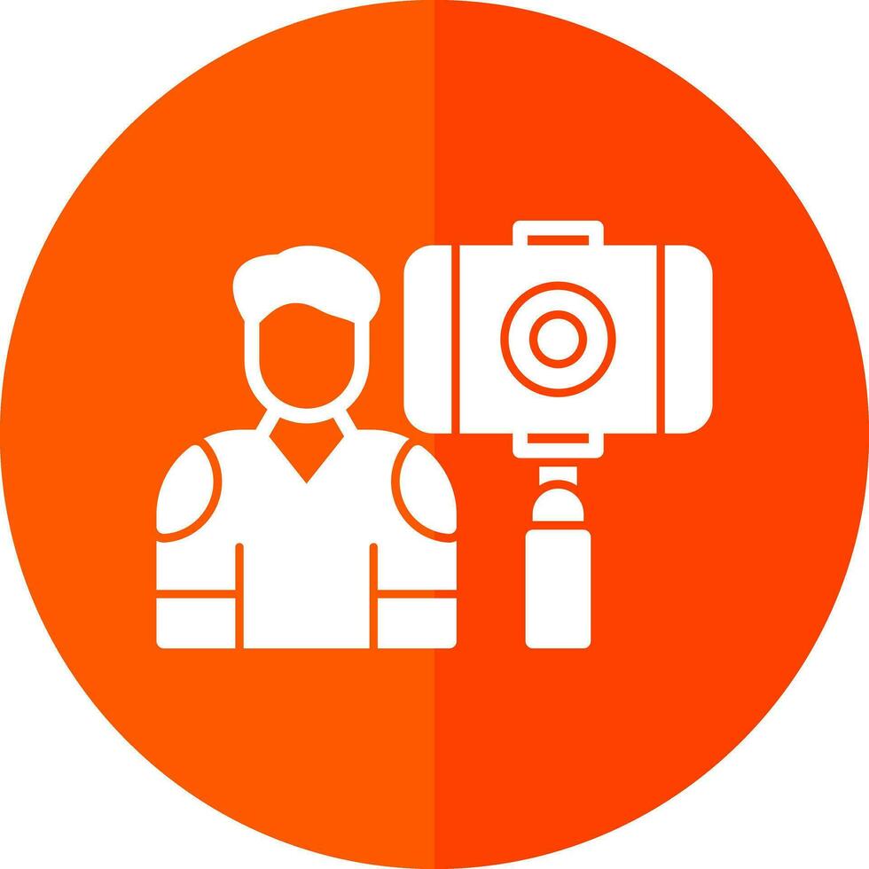 Vlogger Vector Icon Design