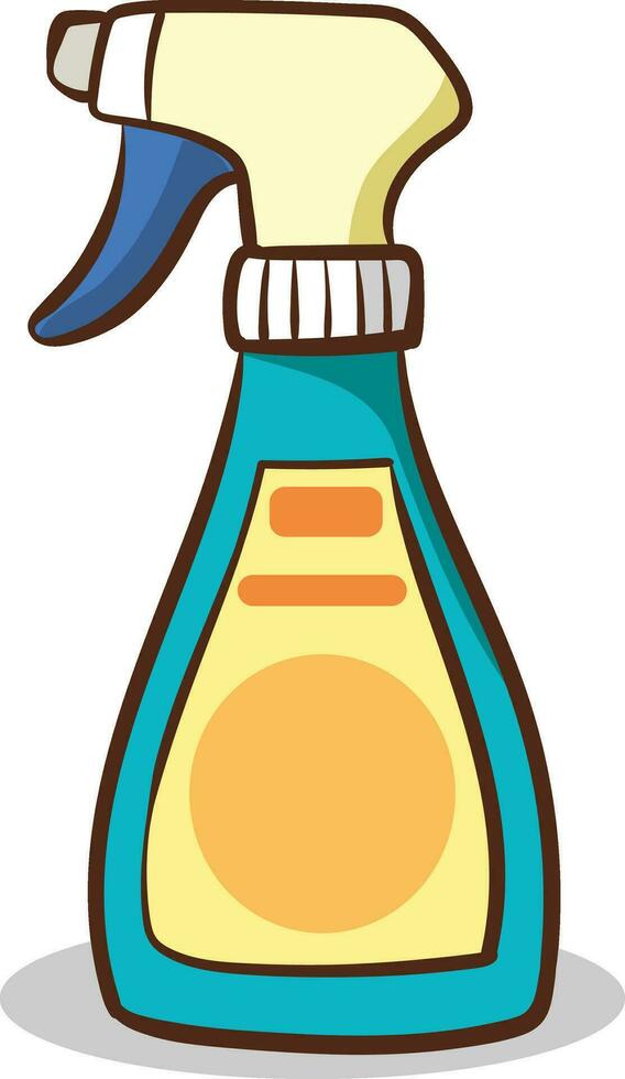 vector ilustración de limpieza rociar botella