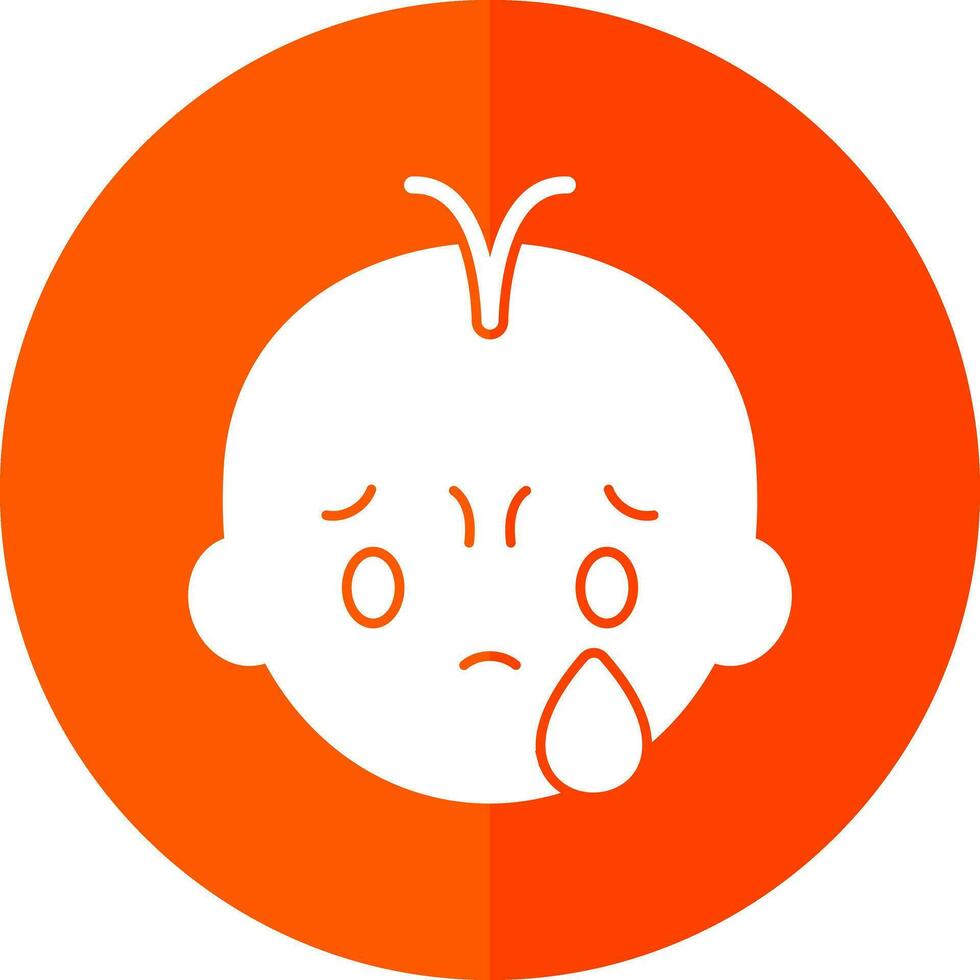 Crying Vector Icon Design