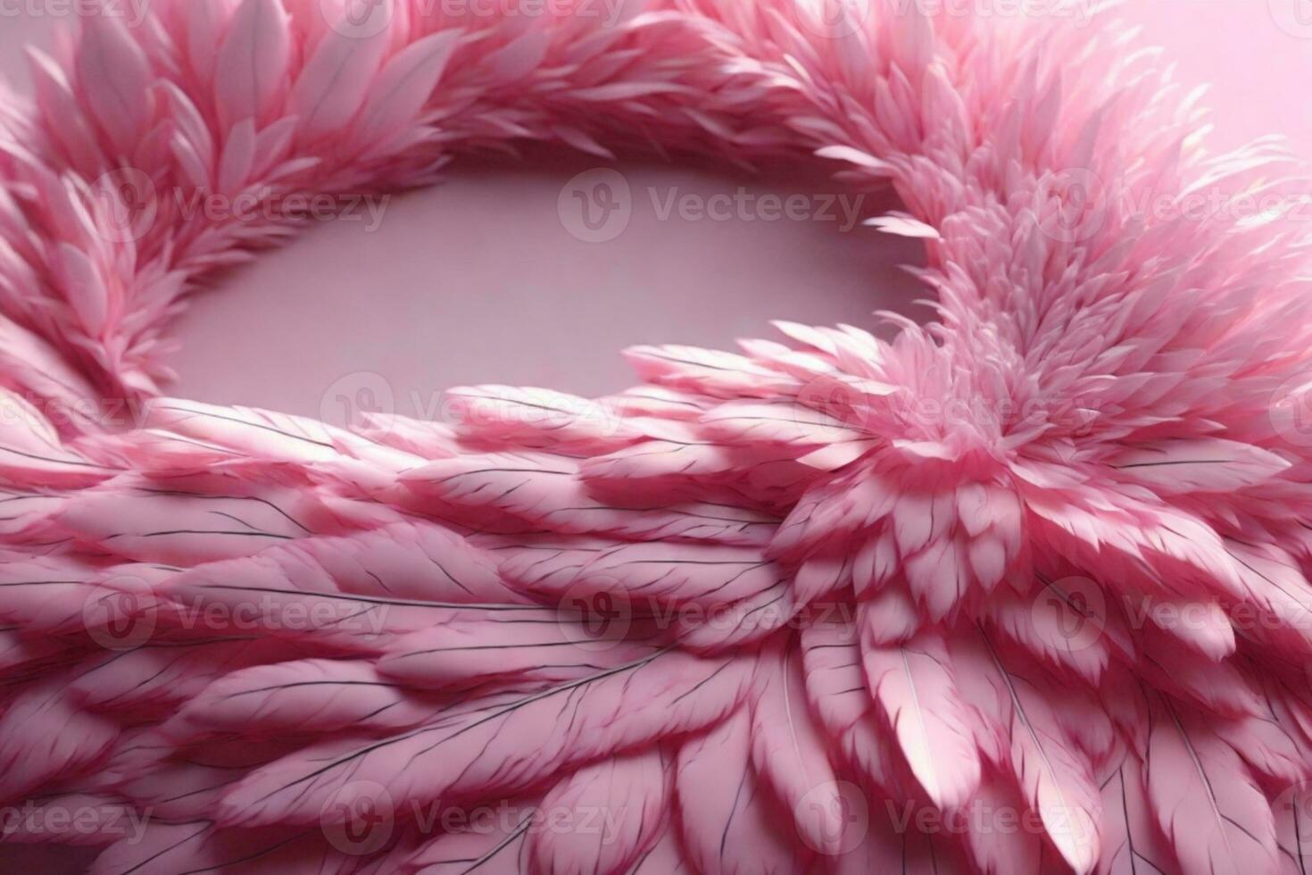 suave rosado plumas textura antecedentes. cisne pluma. ai generado foto