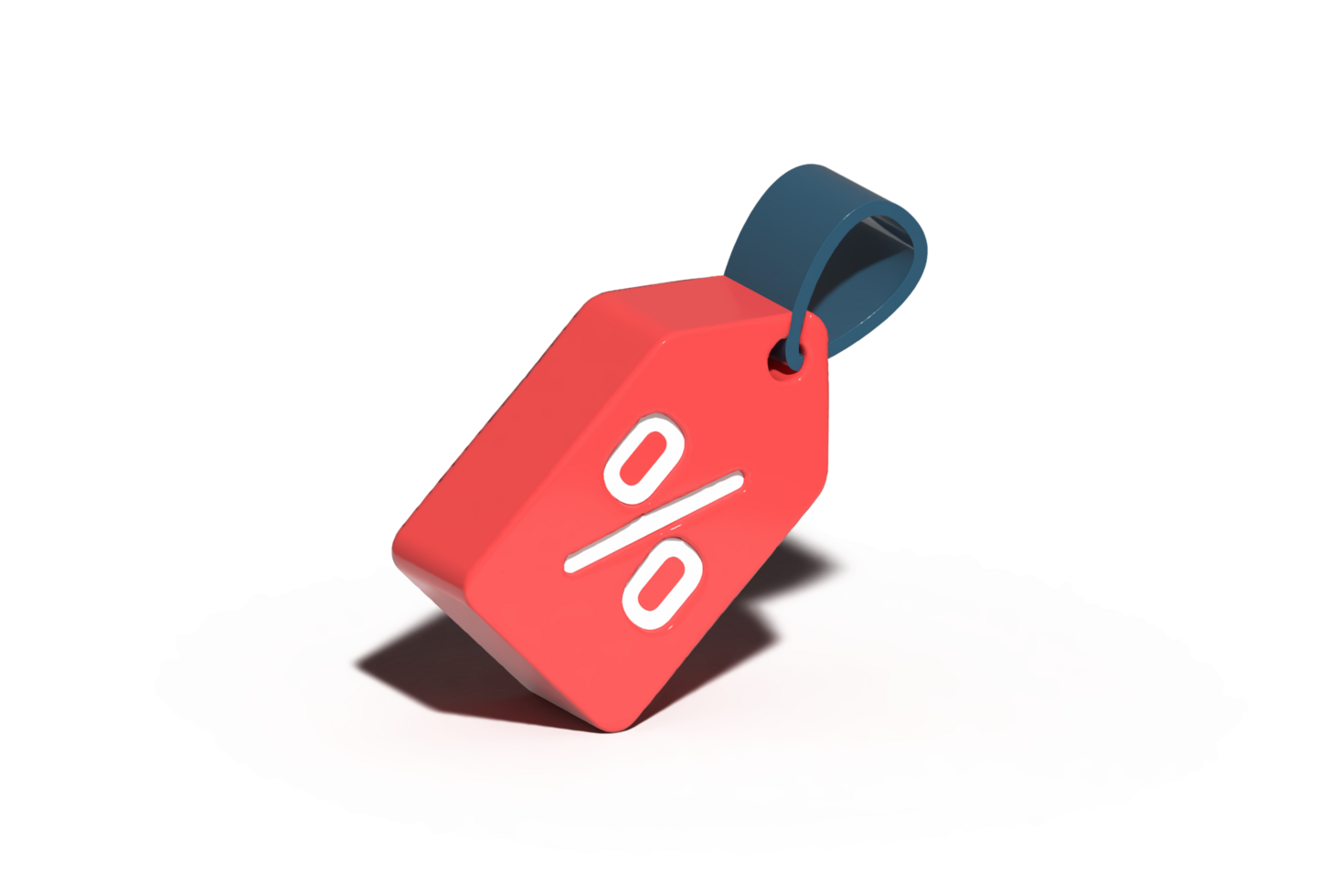 sale and percentage 3d tag png