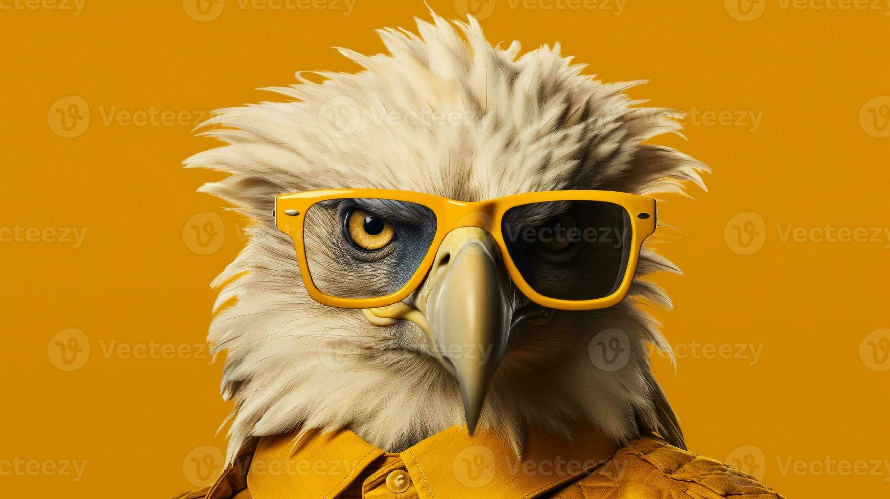 Generative AI, Cool Eagle A Majestic Avian with Style photo