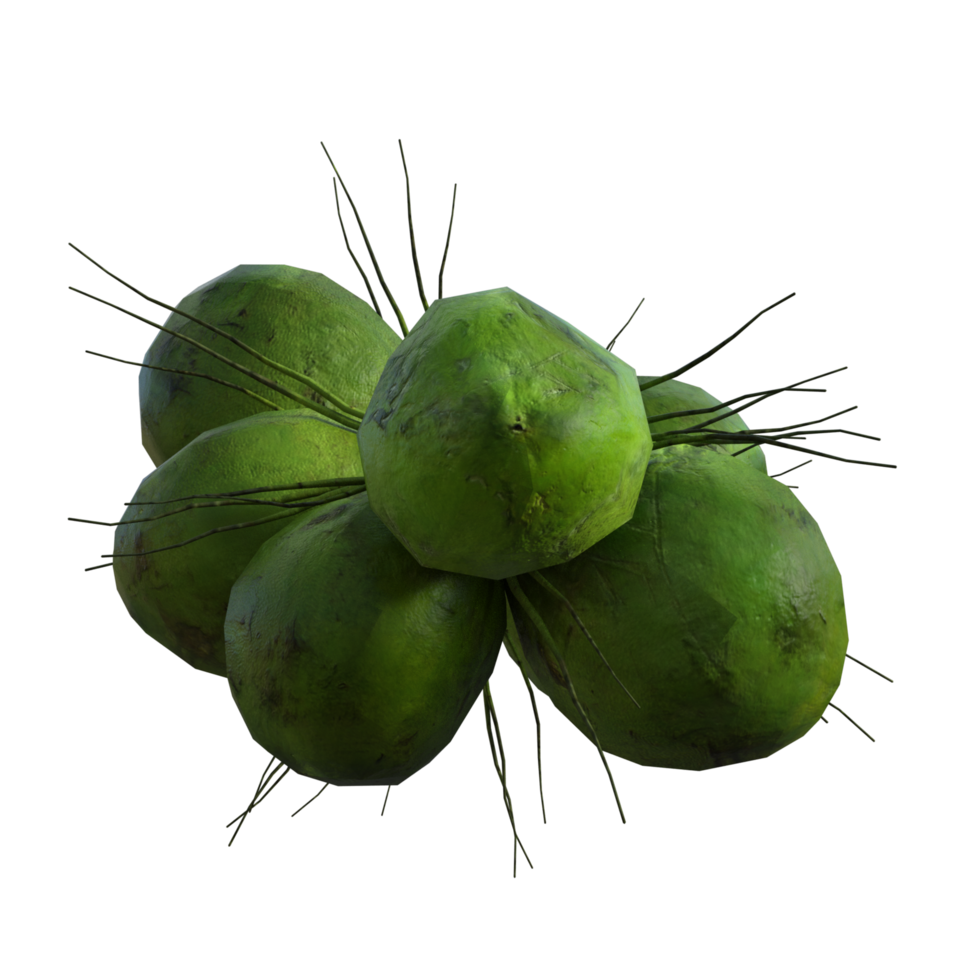 green coconuts isolated png