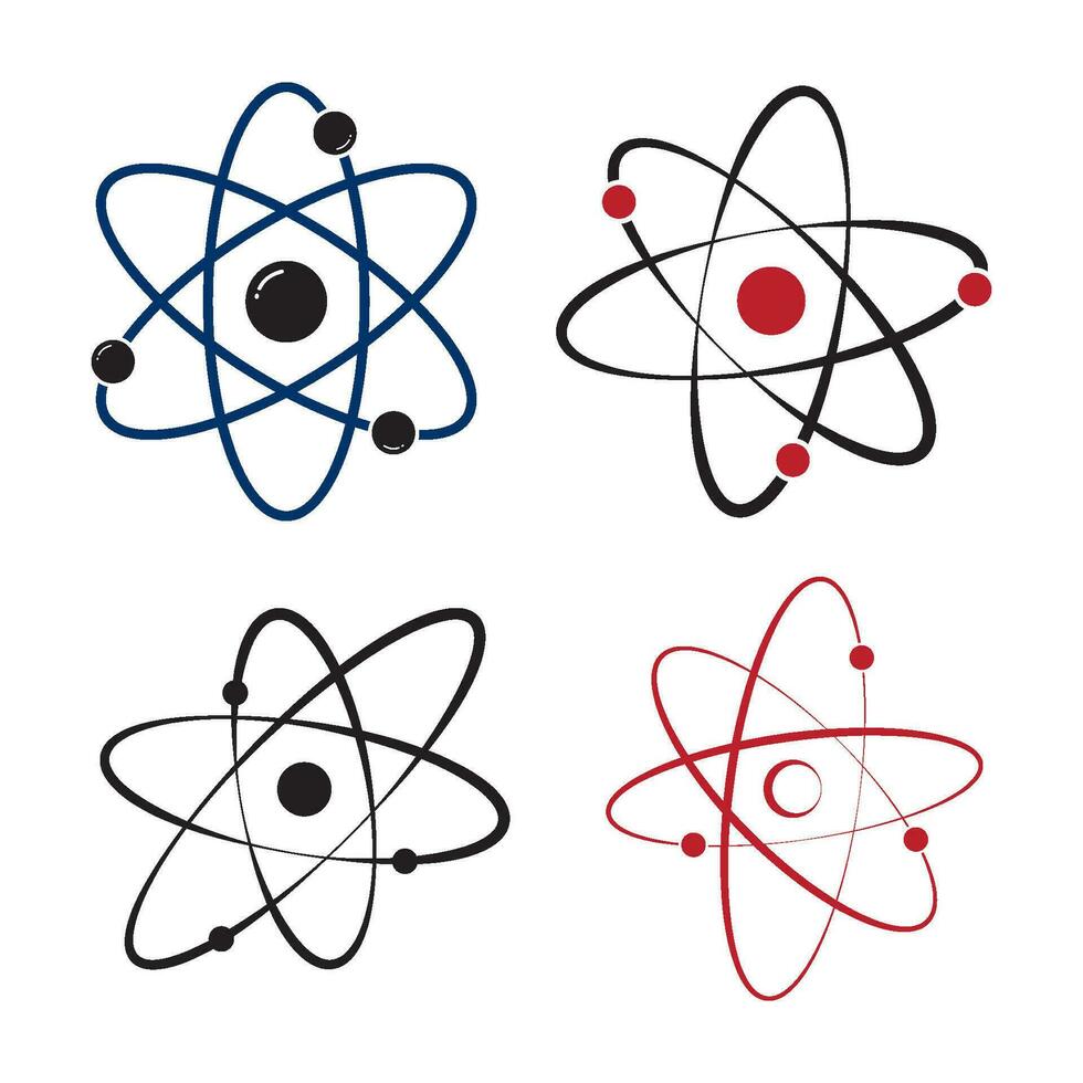 atom icon vector
