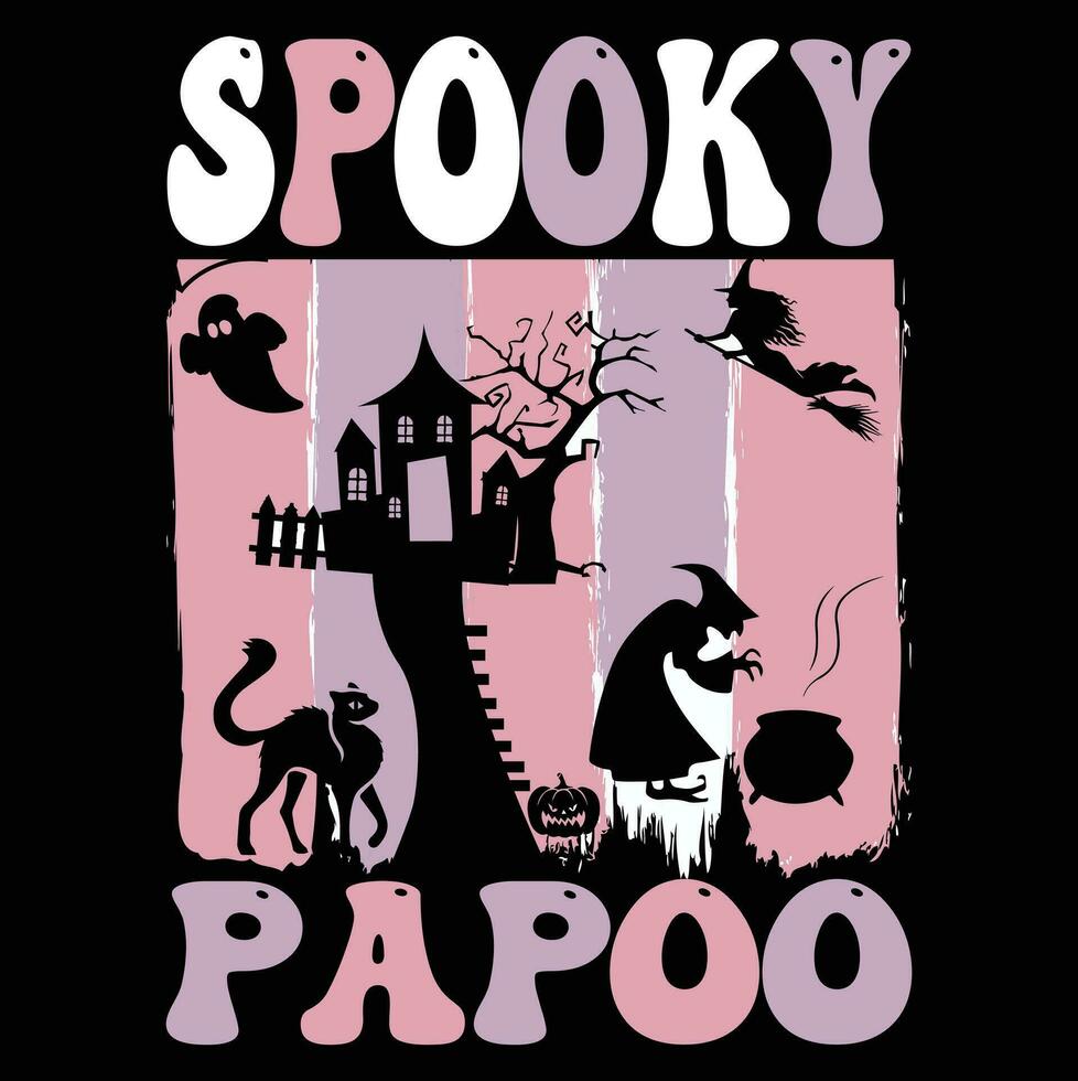 Halloween t-shirt design ,spooky t-shirt design vector