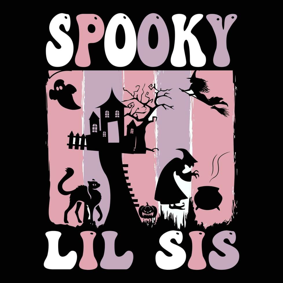 Halloween t-shirt design ,spooky t-shirt design vector