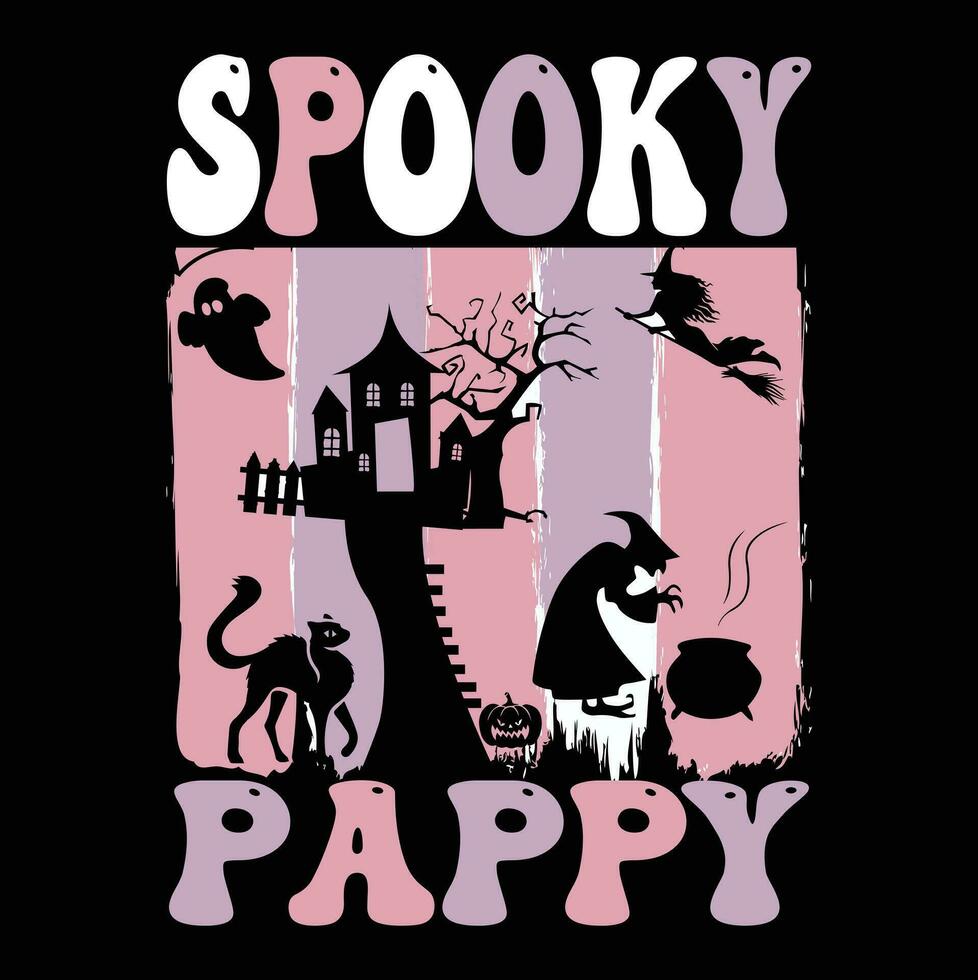 Halloween t-shirt design ,spooky t-shirt design vector