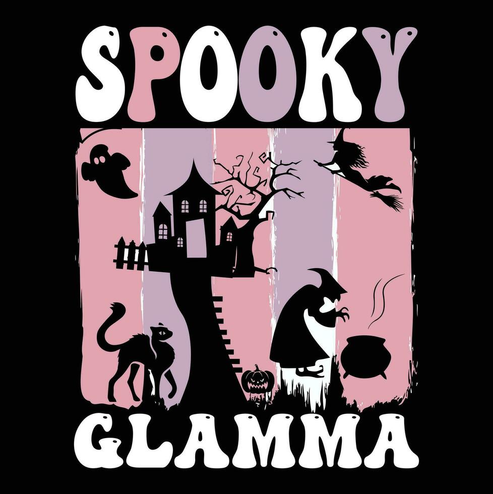 Halloween t-shirt design ,spooky t-shirt design vector