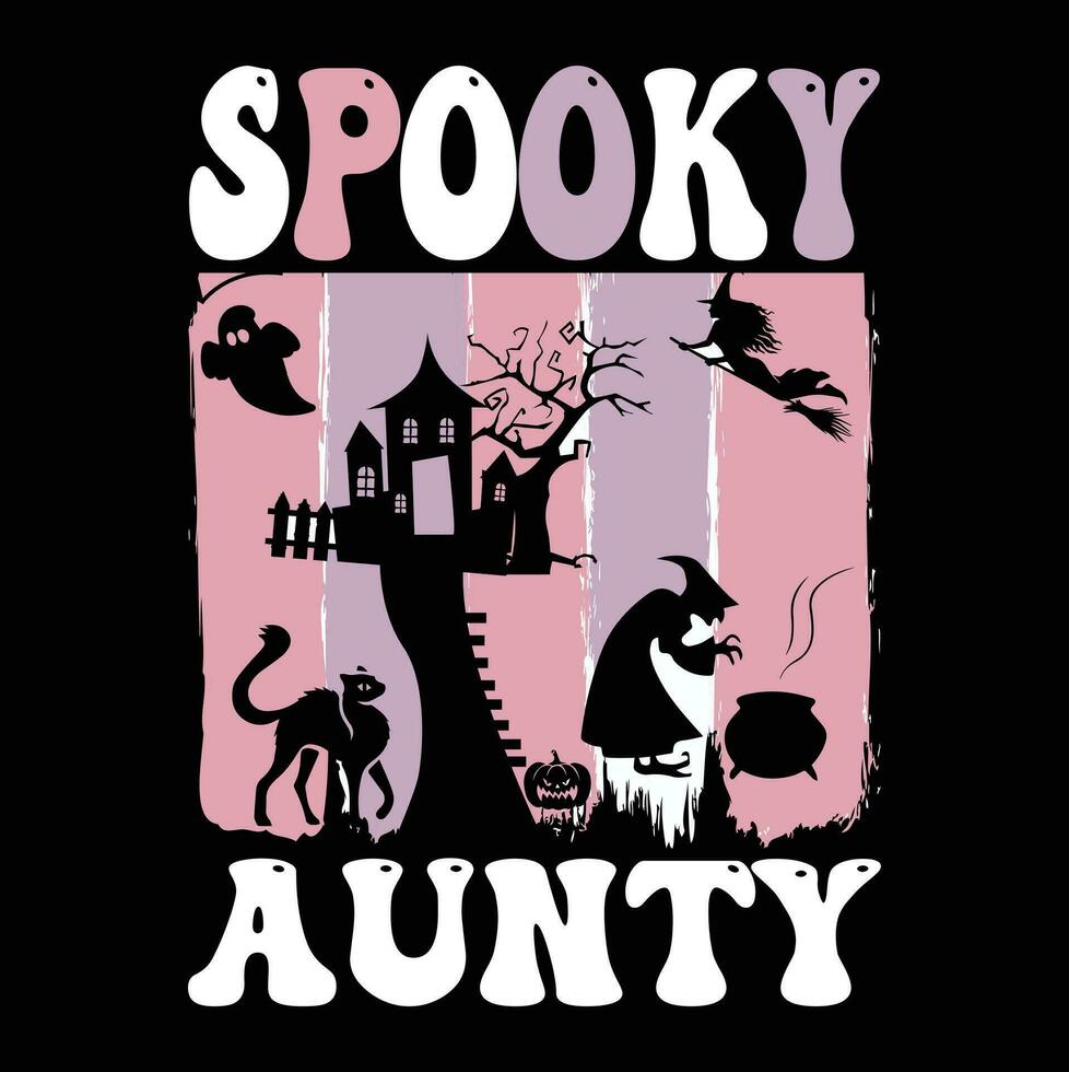 Halloween t-shirt design ,spooky t-shirt design vector