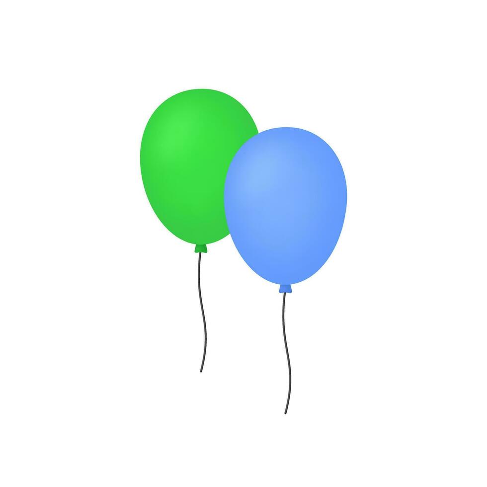 3d Realistic Balloon vector Illustration