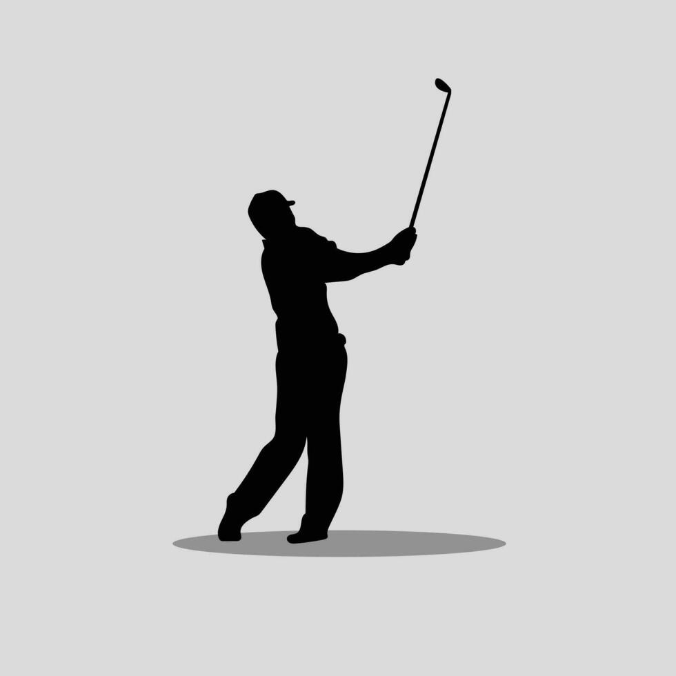 Golf ball playing vector