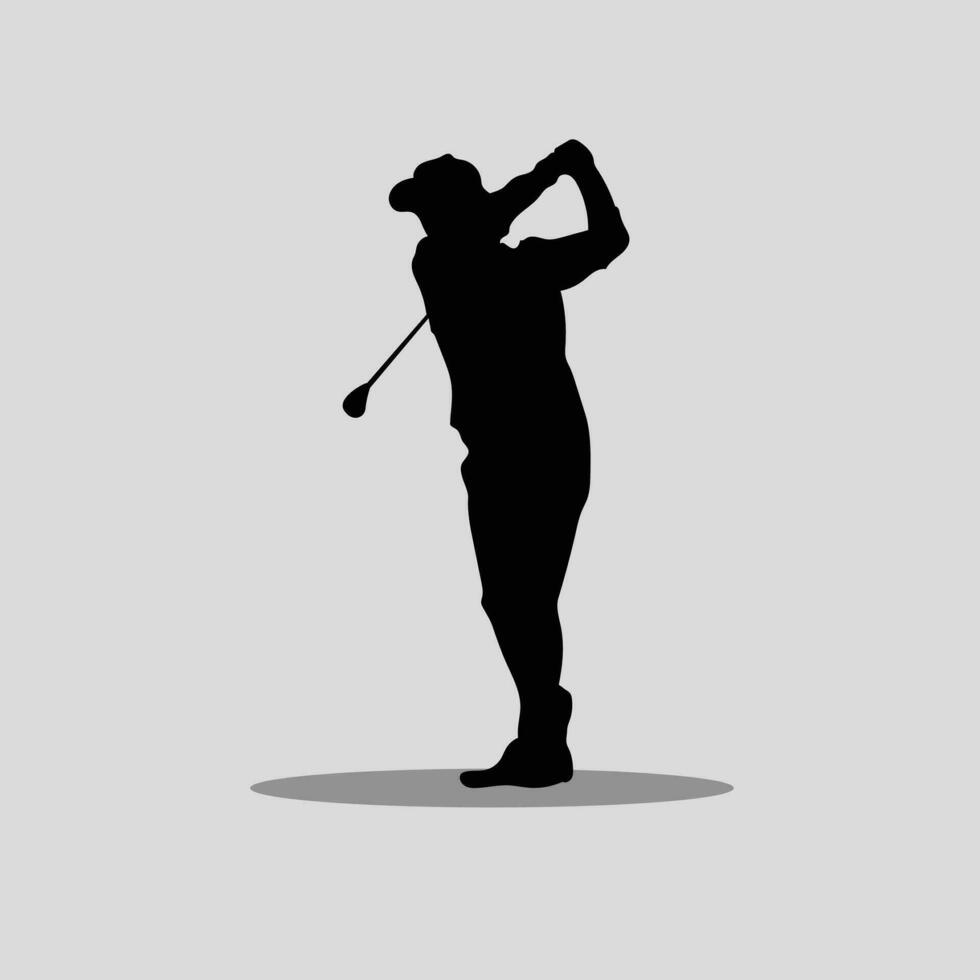 Golf ball playing vector