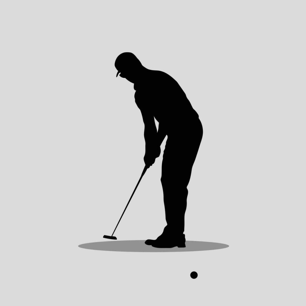 Golf ball playing vector