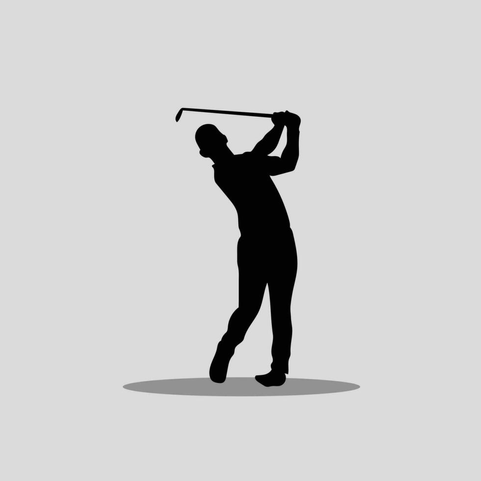 Golf ball playing vector