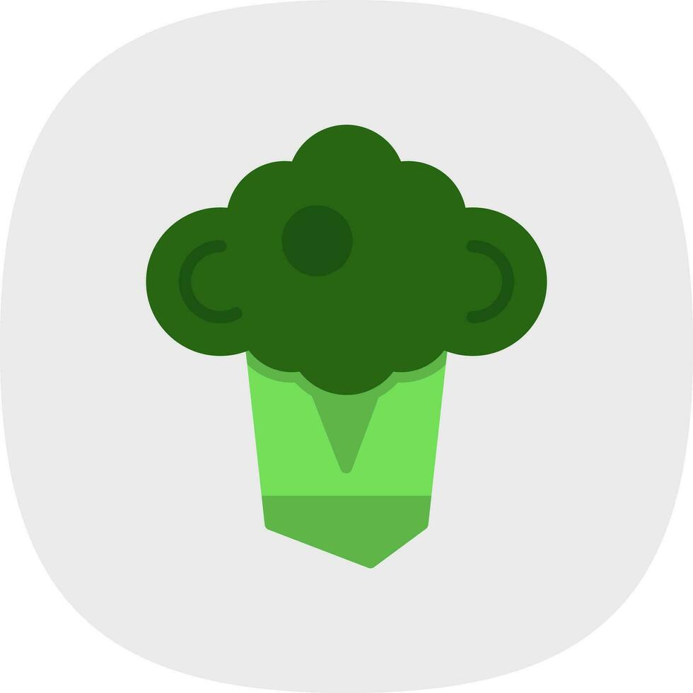 Broccoli Vector Icon Design