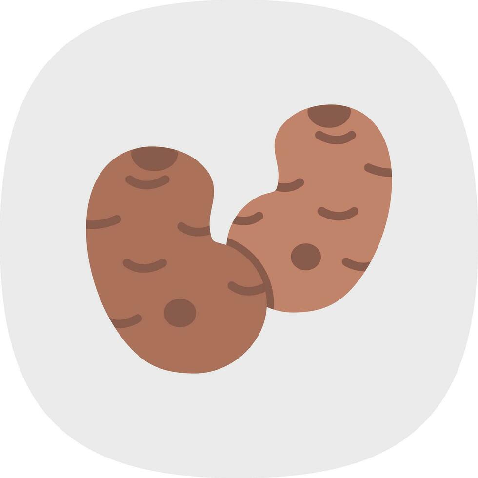 Potato Vector Icon Design