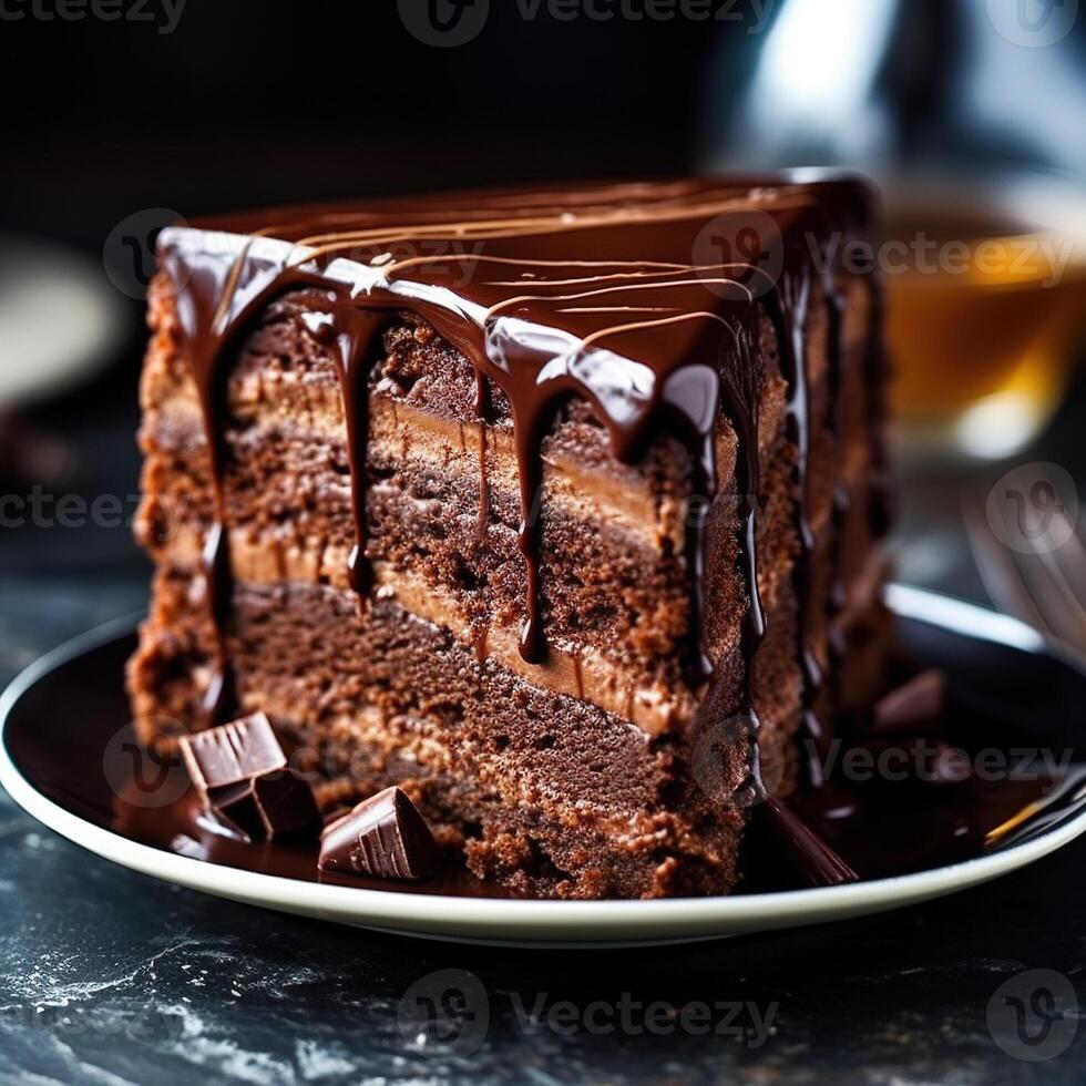 Chocolate Cake. aesthetic photo